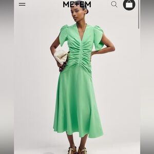 ME+EM ruched detail dress